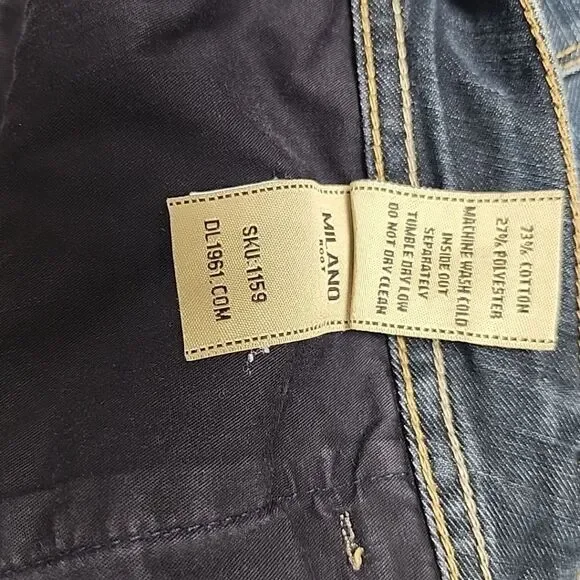 DL1961 Premium Denim Milano Bootcut Jeans Dark Wash Women's Sz 27 - Picture 11 of 13